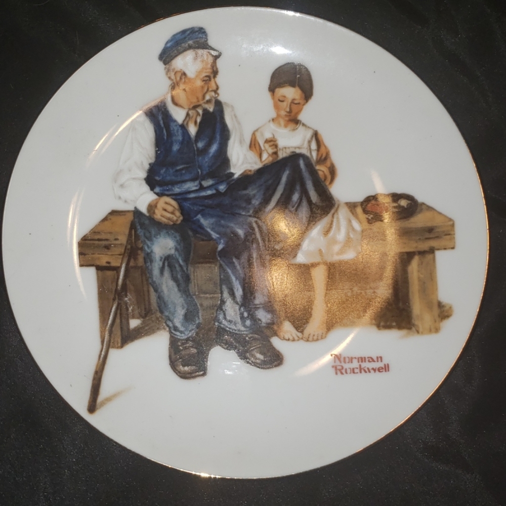Norman Rockwell Lighthouse Keepers Daughter 82' International Finder Japan Plate